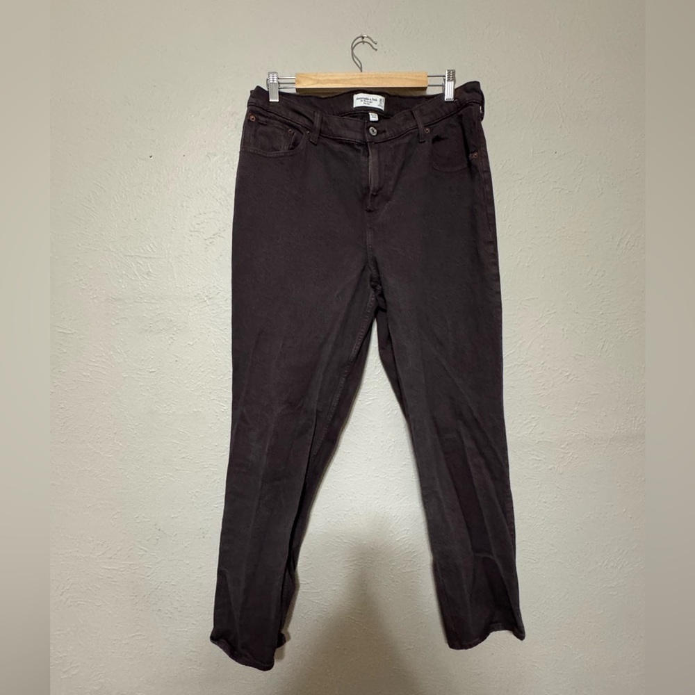 Abercrombie 90s straight mid rise